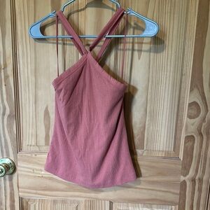 Old Navy Orange Asymmetrical Fitted Camisole